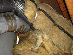 heater repair furnace repair central gas furnace repair. Badly repaired air ducts. Heating and air conditioning ducts.