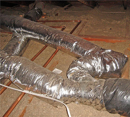 heater repair furnace repair central gas furnace repair. Flexible air conditioning ducts are not always installed correctly