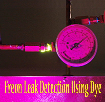 heater repair furnace repair central gas furnace repair. Freon leak detection using the dye method